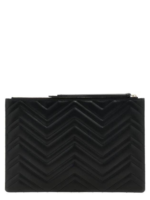 Luxury Gucci Trending 2025 GG Marmont Large Pouch Bag Black