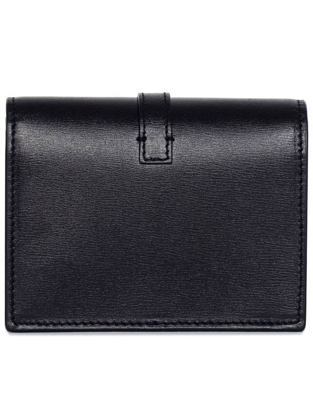 Luxury Saint Laurent Monogram Sulpice Half Wallet Black