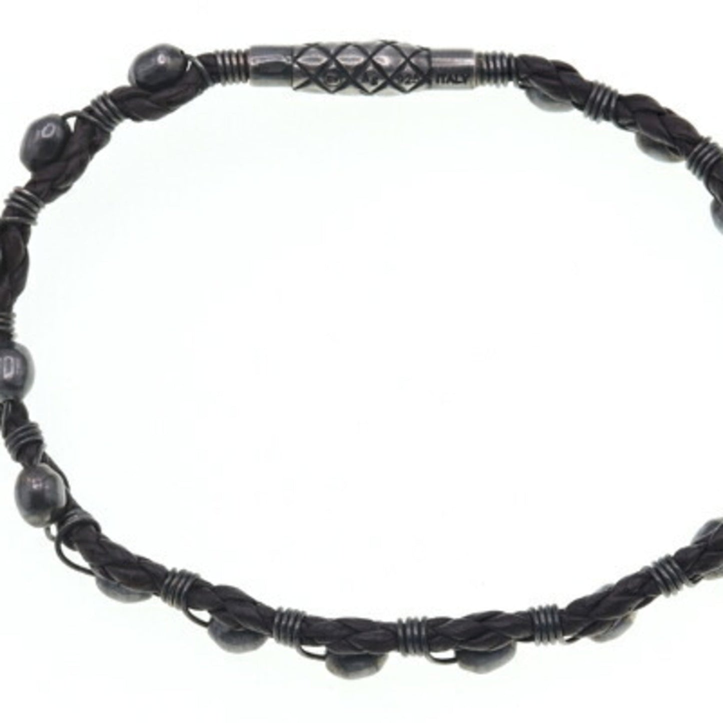 Luxury Bottega Veneta  Leather Sterling  925 Charm Bracelet ()