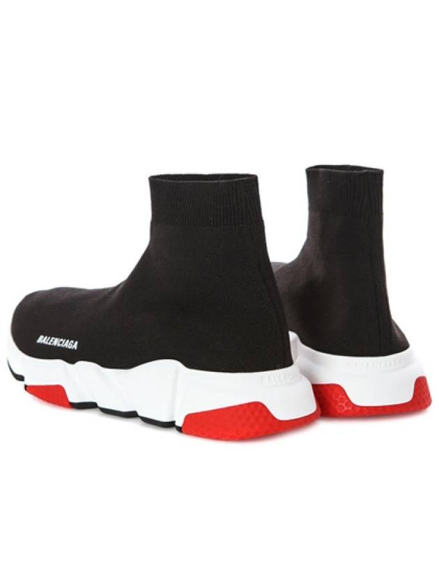 Luxury Balenciaga Speed Runner High Top Sneakers Red Black