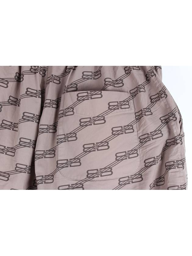 Luxury Balenciaga BB logo cotton shorts