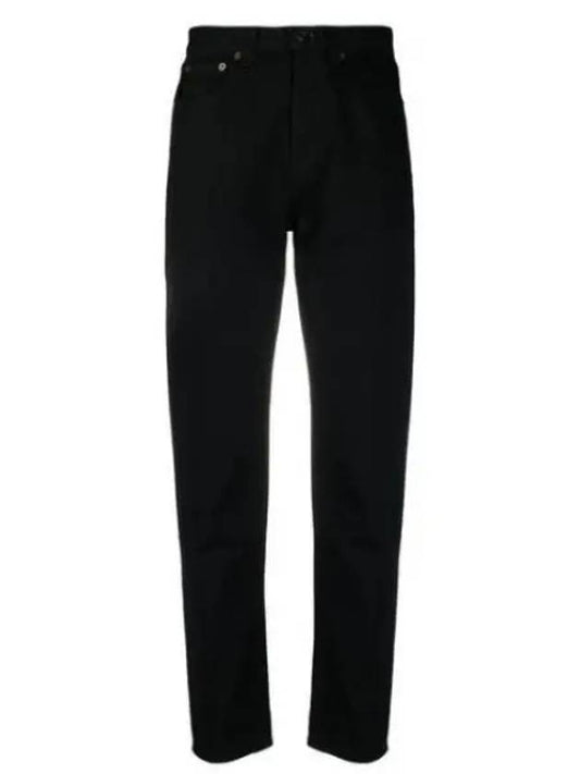 Luxury Saint Laurent Women's Cotton High Waist Pants Black