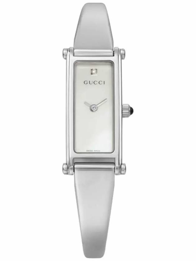 Luxury Gucci Trending 2025 Women's Quartz Square Diamond Metal Watch Silver