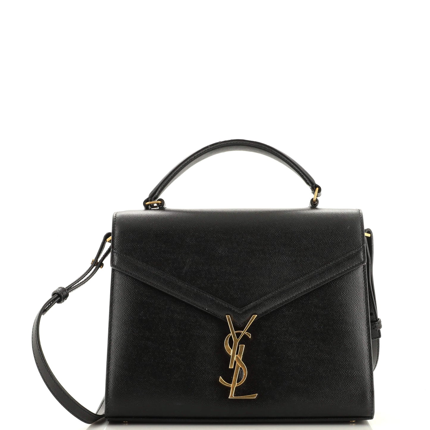 Luxury Saint Laurent Cassandra Top Handle Bag Leather Medium