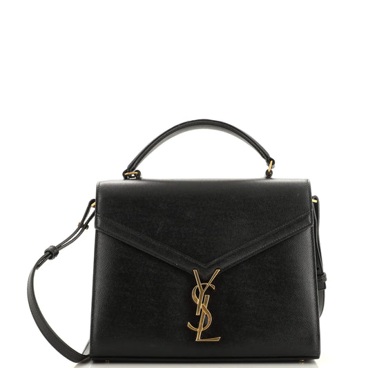 Luxury Saint Laurent Cassandra Top Handle Bag Leather Medium