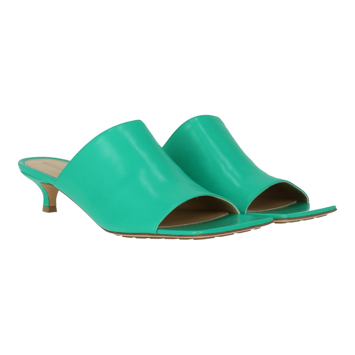 Luxury Bottega Veneta Womens Turquoise Mule