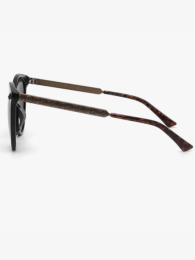 Luxury Gucci Trending 2025 Eyewear Women's Cat Eye Sunglasses Black