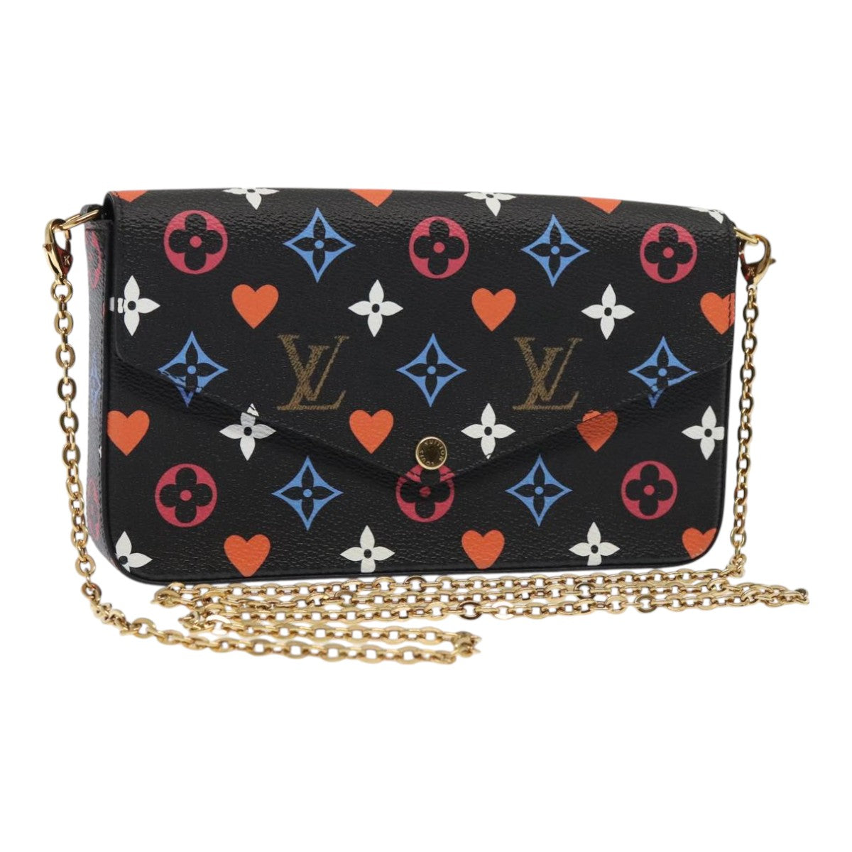 Louis Vuitton Felicie  Canvas Clutch Bag ()