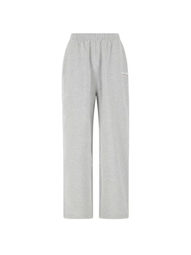 Luxury Balenciaga Logo Training Jogger Pants Gray