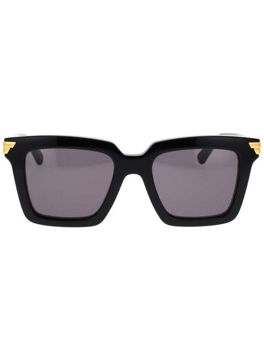 Luxury Bottega Veneta Square Sunglasses Black