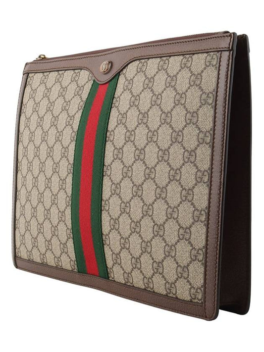 Luxury Gucci Trending 2025 523359 GG Supreme Ophidia Portfolio Clutch Bag 34092Y