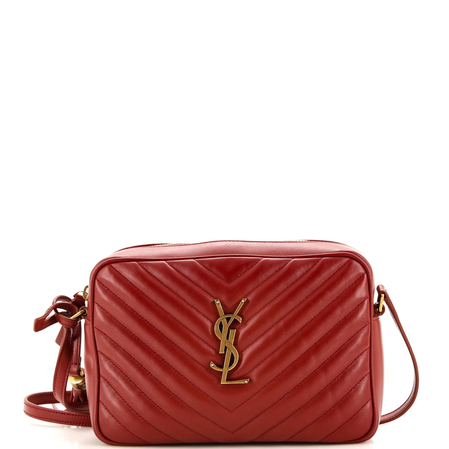 Luxury Saint Laurent Lou Camera Bag Matelasse Chevron Leather Small
