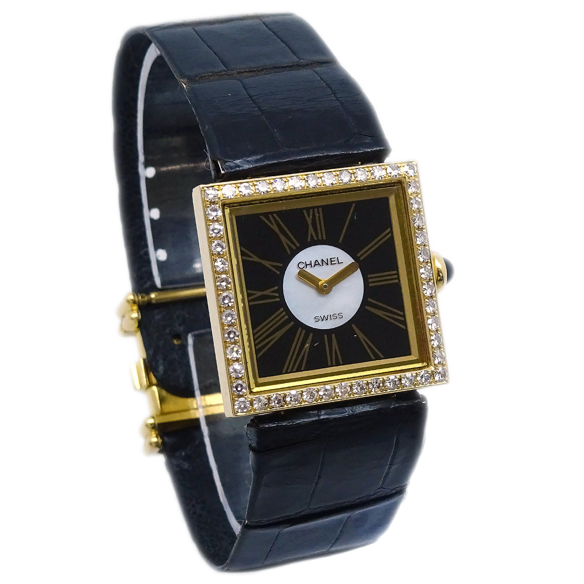 Luxury Chanel 1989 Mademoiselle Watch Diamond 18KYG