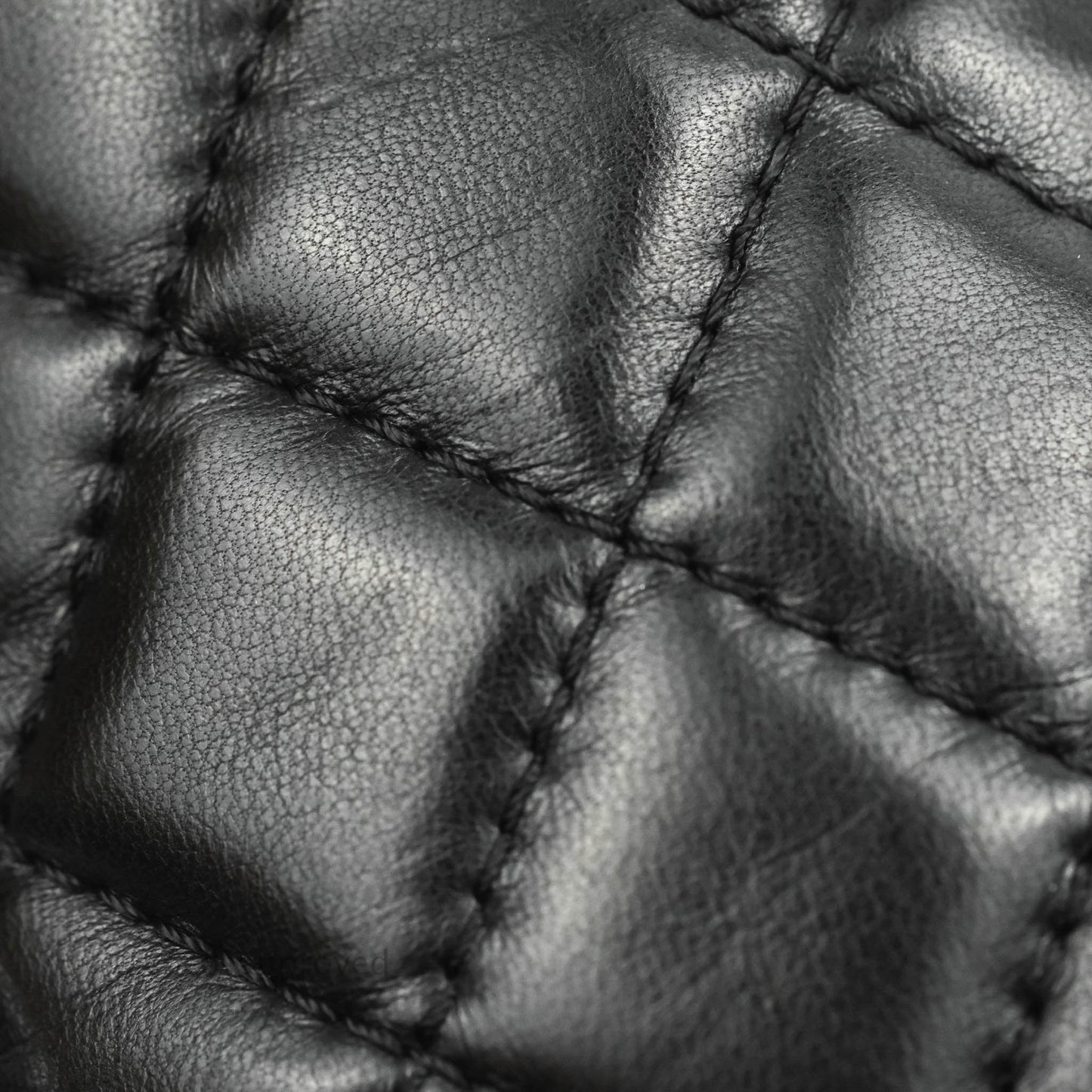 Chanel Quilted Camera Case Bag Black Lambskin Silver Hardware
