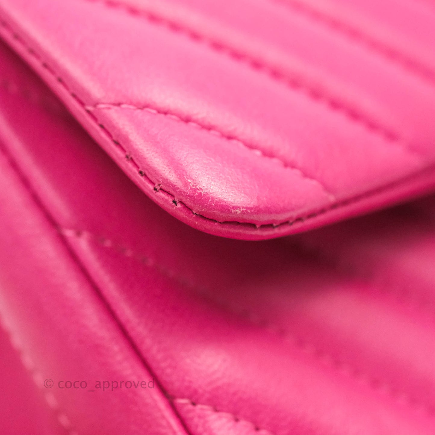 Chanel Chevron Mini Rectangular Flap Pink Lambskin Gold Hardware