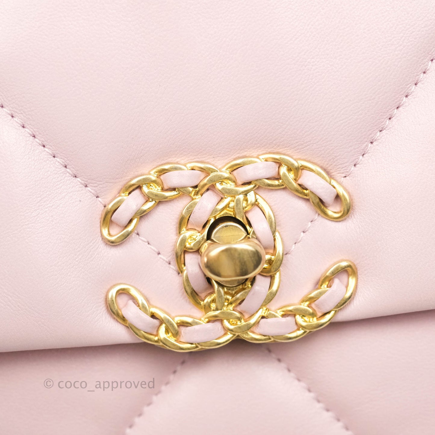 Chanel 19 Small Pink Lambskin Mixed Hardware