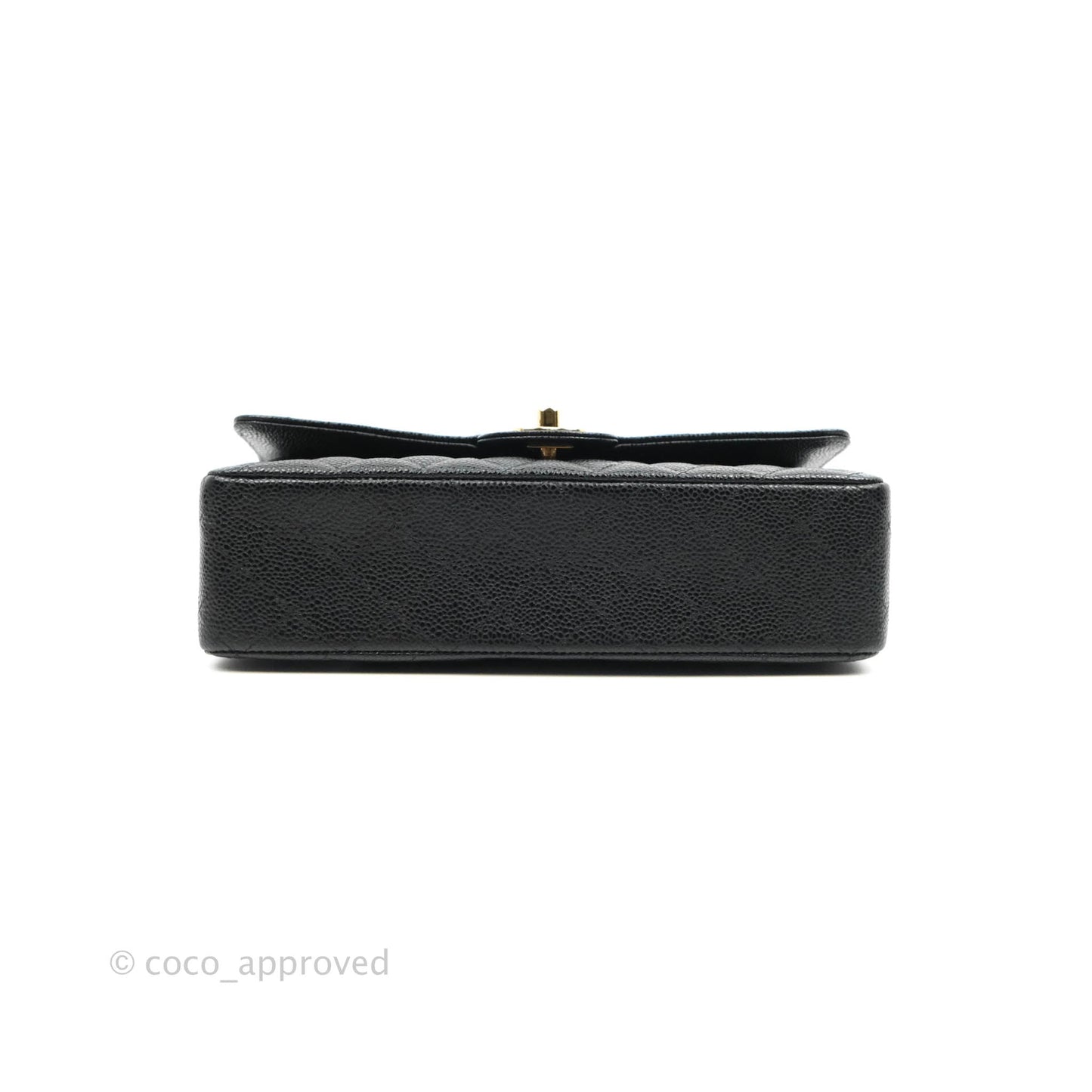 Chanel Classic M/L Medium Double Flap Black Caviar Gold Hardware