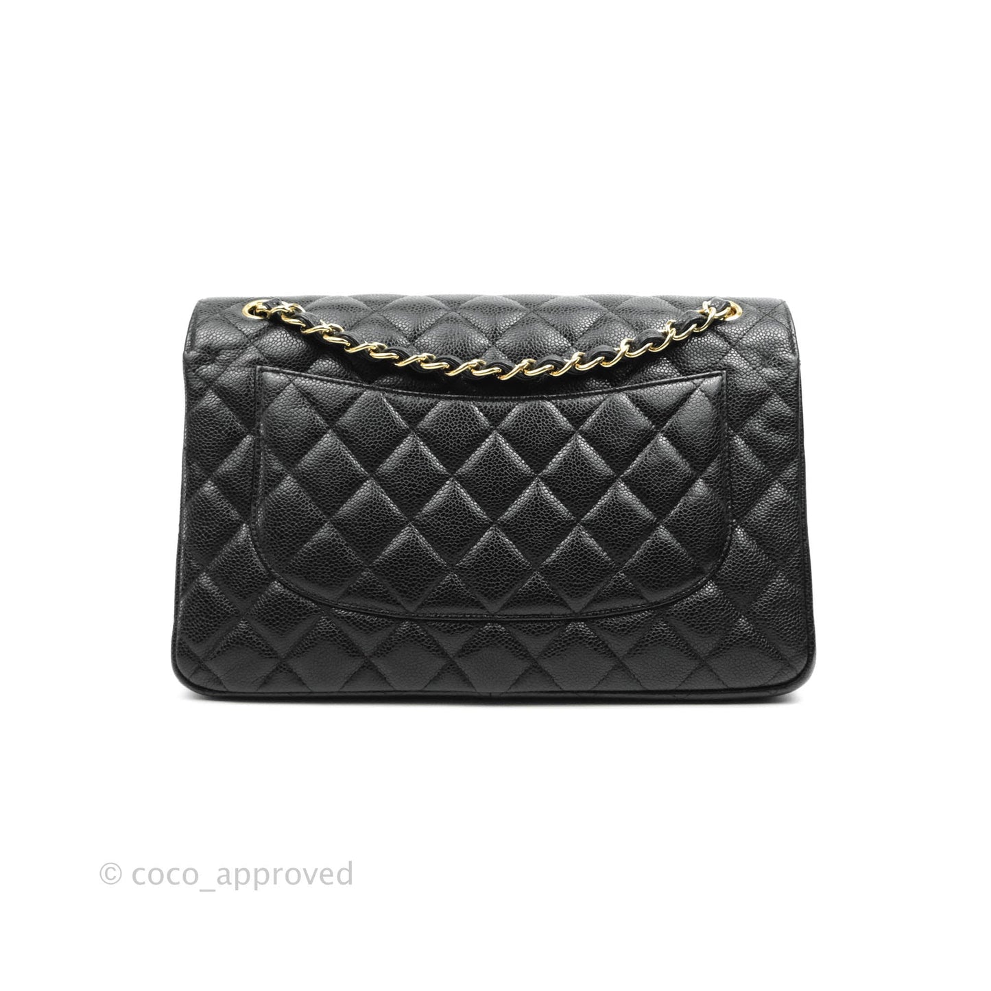 Chanel Jumbo Double Flap Black Caviar Gold Hardware⁣⁣