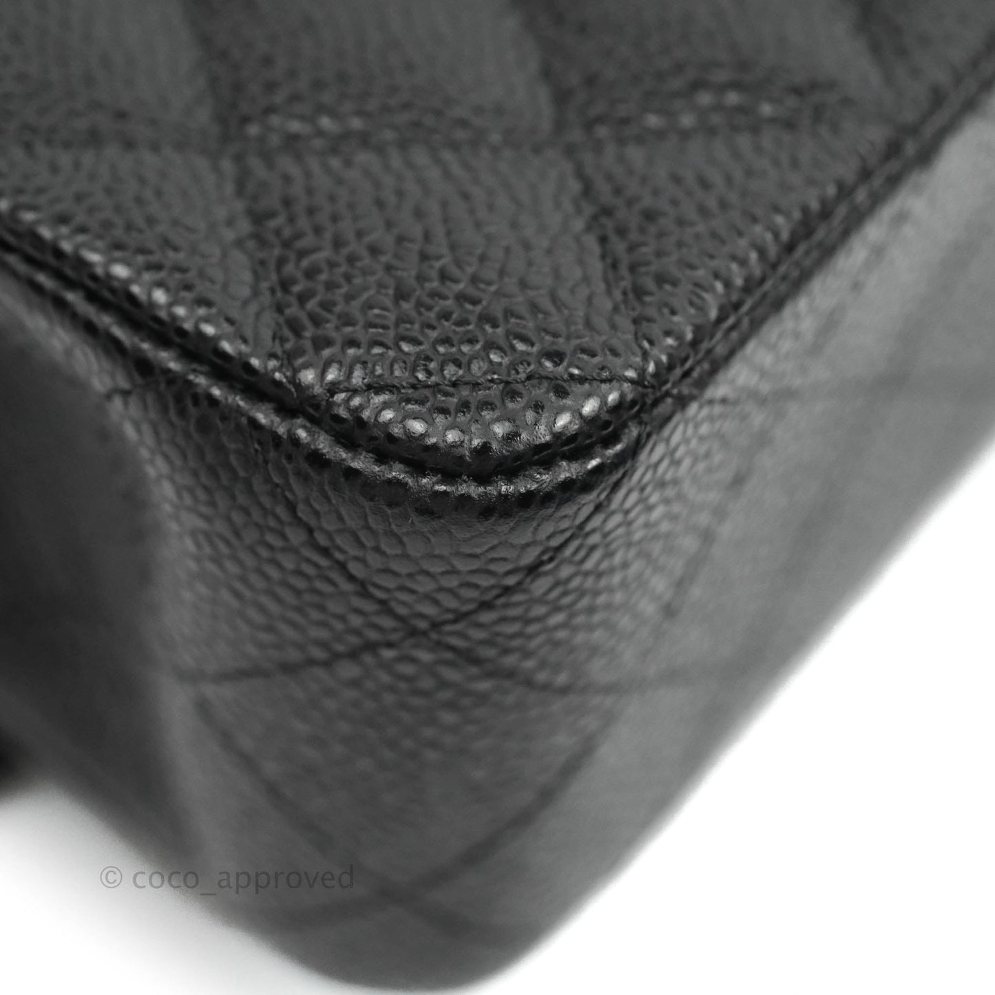 Chanel Classic M/L Medium Double Flap Black Caviar Gold Hardware