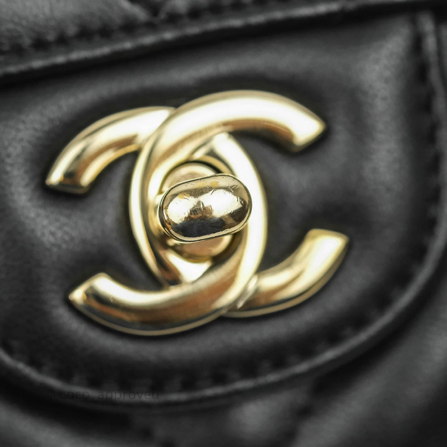 Chanel Chevron Mini Rectangular Flap Black Lambskin Gold Hardware