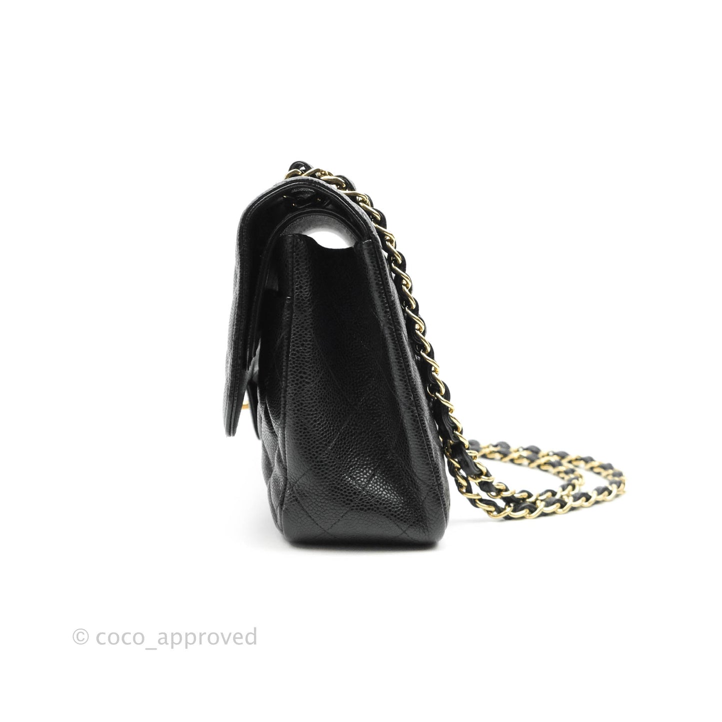 Chanel Jumbo Double Flap Black Caviar Gold Hardware⁣⁣