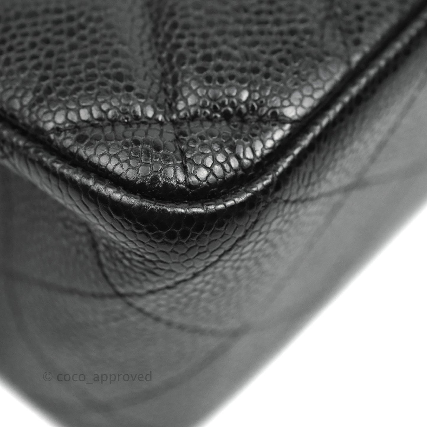 Chanel Jumbo Double Flap Black Caviar Gold Hardware⁣⁣