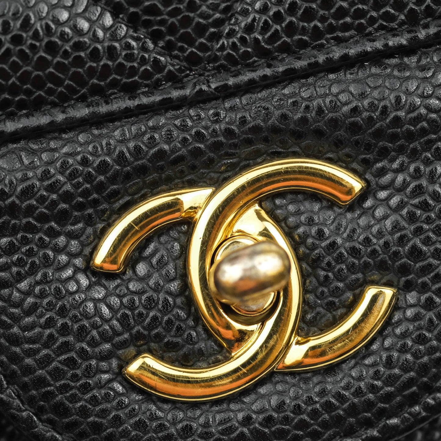 Chanel Jumbo Double Flap Black Caviar Gold Hardware⁣⁣