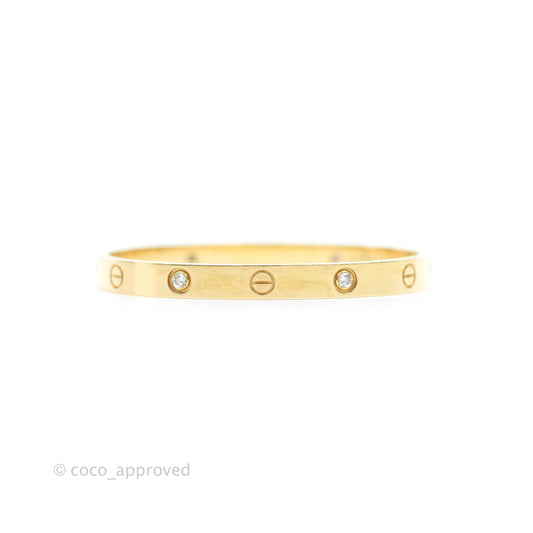 Cartier Love Bracelet 4 Diamond Yellow Gold