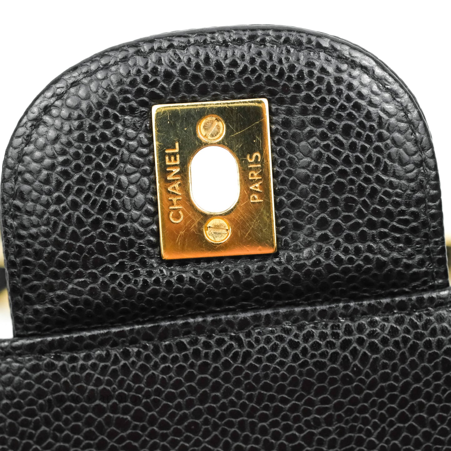 Chanel Jumbo Double Flap Black Caviar Gold Hardware⁣⁣