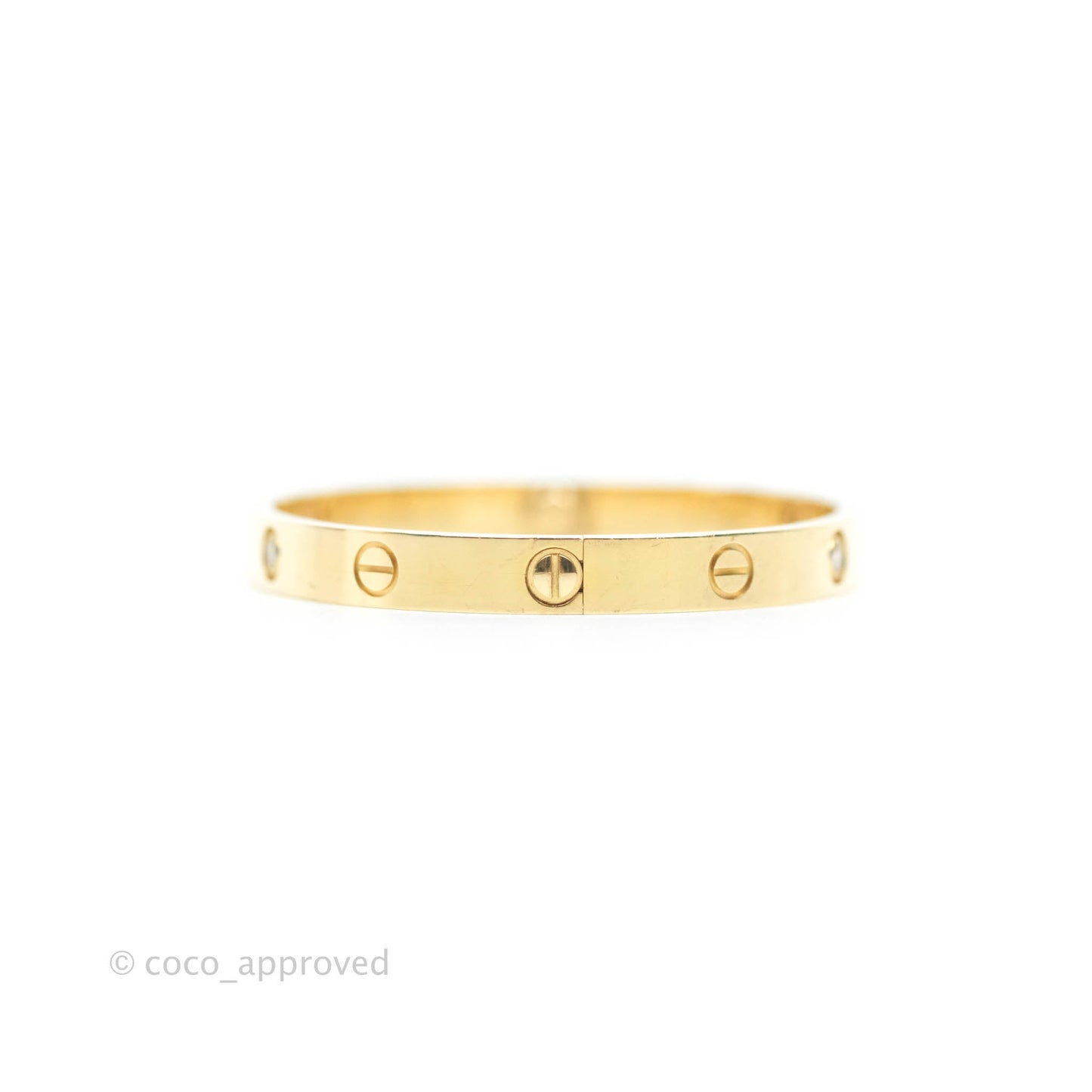Cartier Love Bracelet 4 Diamond Yellow Gold