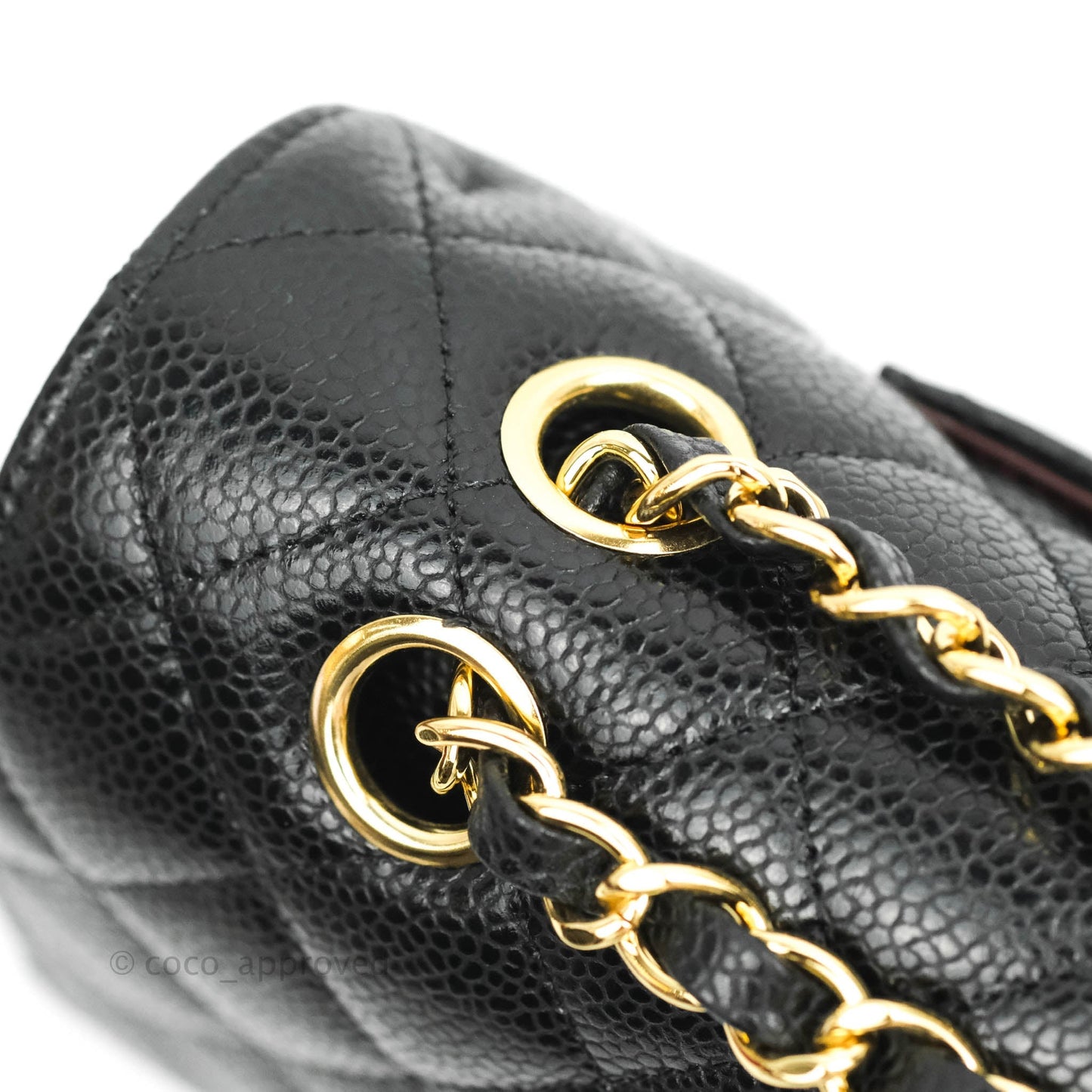 Chanel Classic M/L Medium Double Flap Black Caviar Gold Hardware