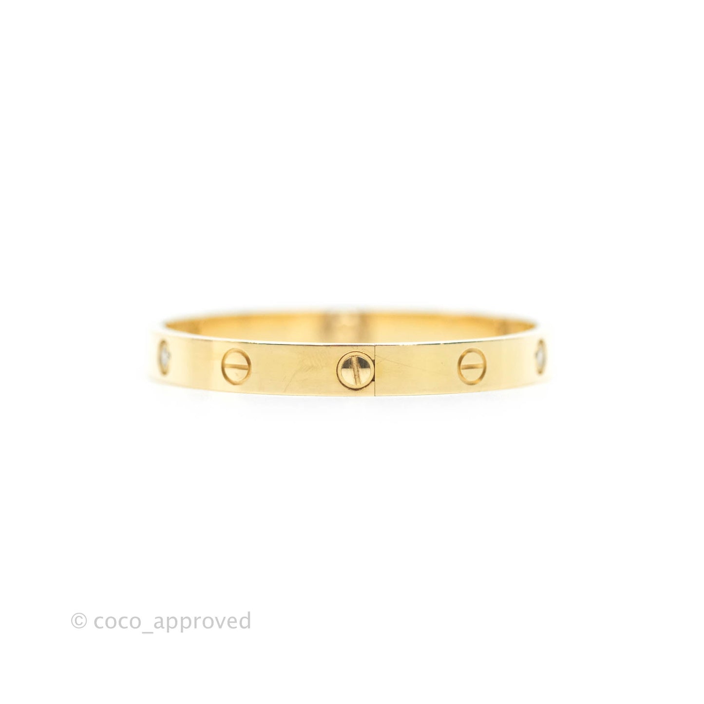 Cartier Love Bracelet 4 Diamond Yellow Gold