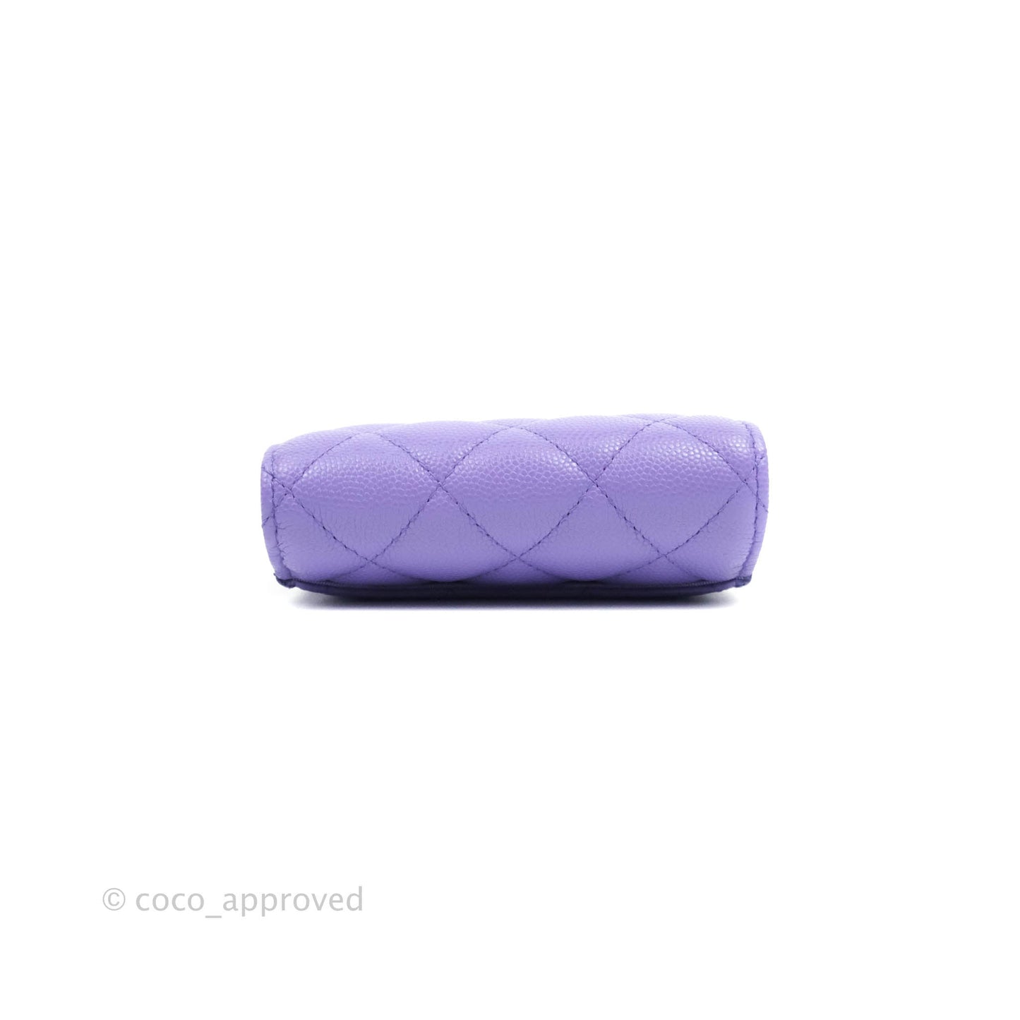 Chanel Classic Flap Wallet Purple Caviar Gold Hardware⁣ 20S