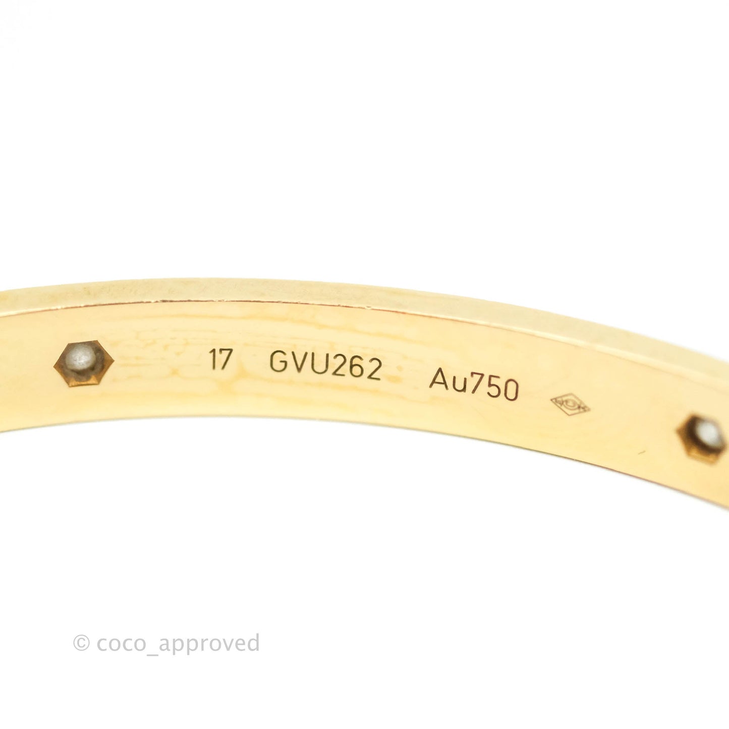 Cartier Love Bracelet 4 Diamond Yellow Gold