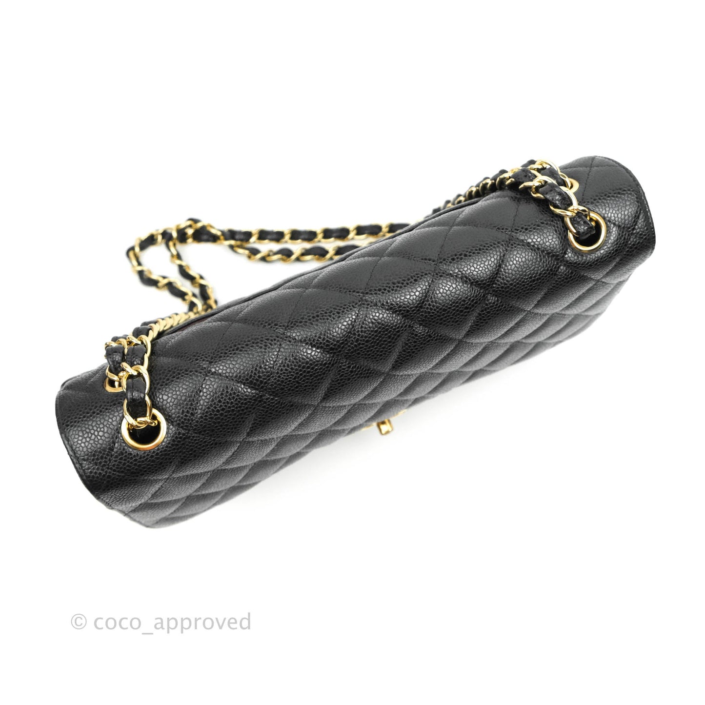 Chanel Jumbo Double Flap Black Caviar Gold Hardware⁣⁣