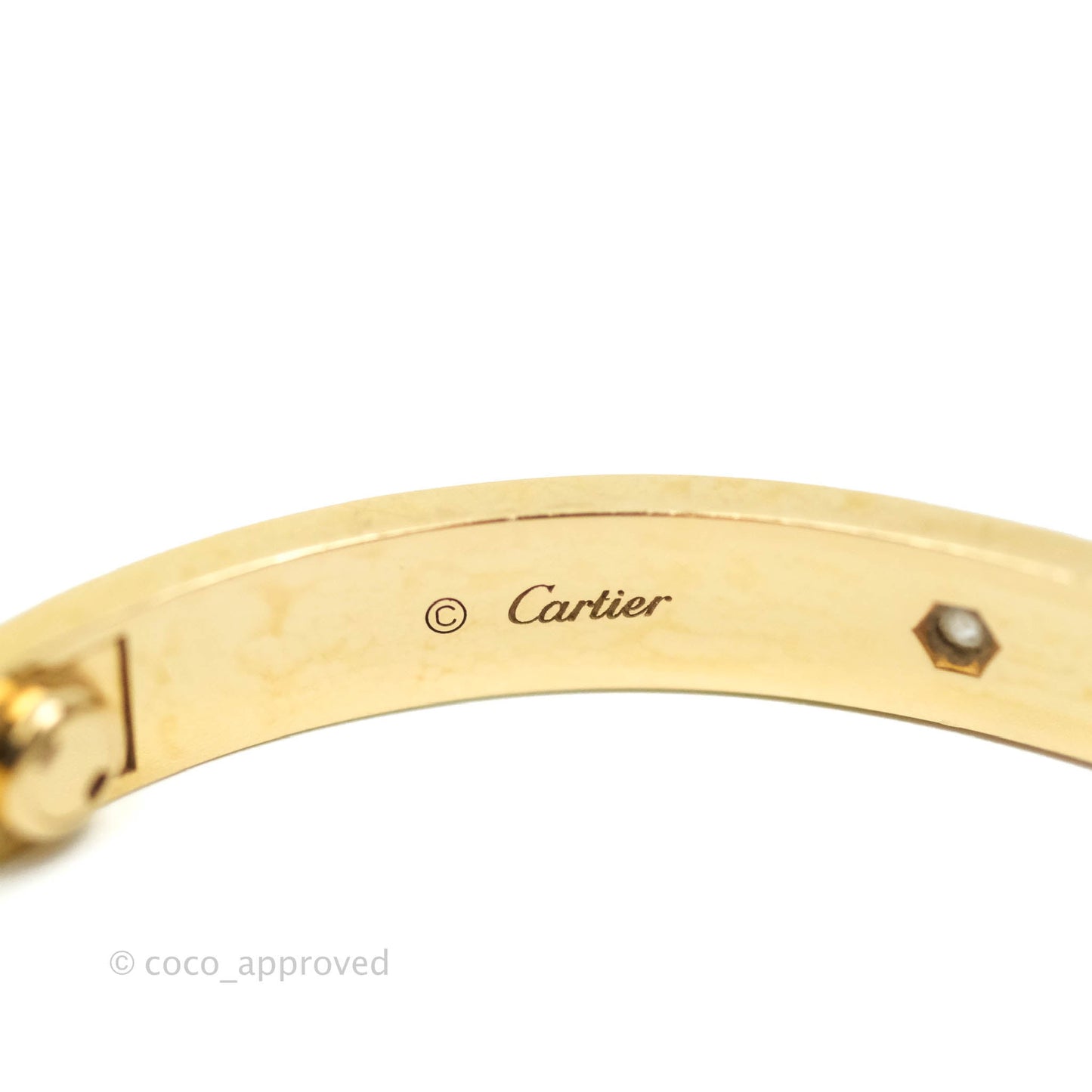 Cartier Love Bracelet 4 Diamond Yellow Gold