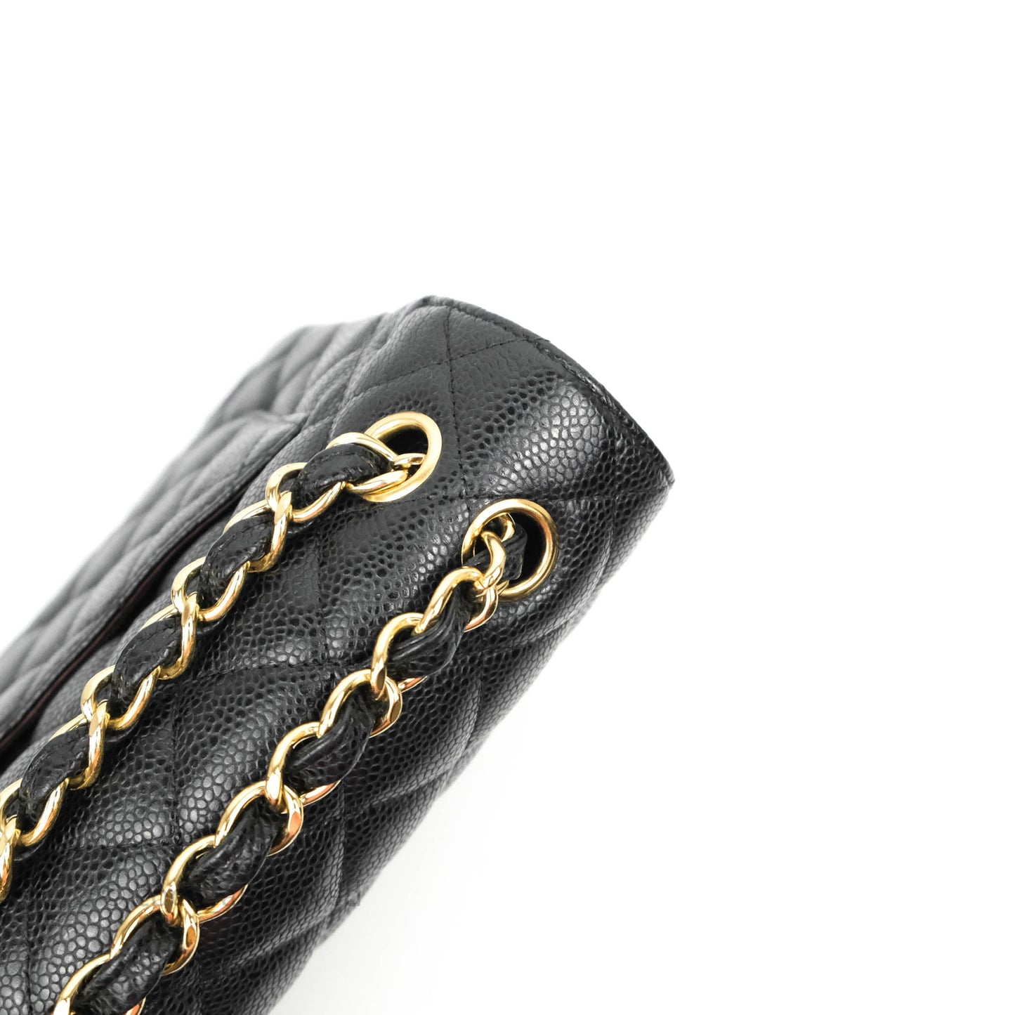 Chanel Jumbo Double Flap Black Caviar Gold Hardware⁣⁣