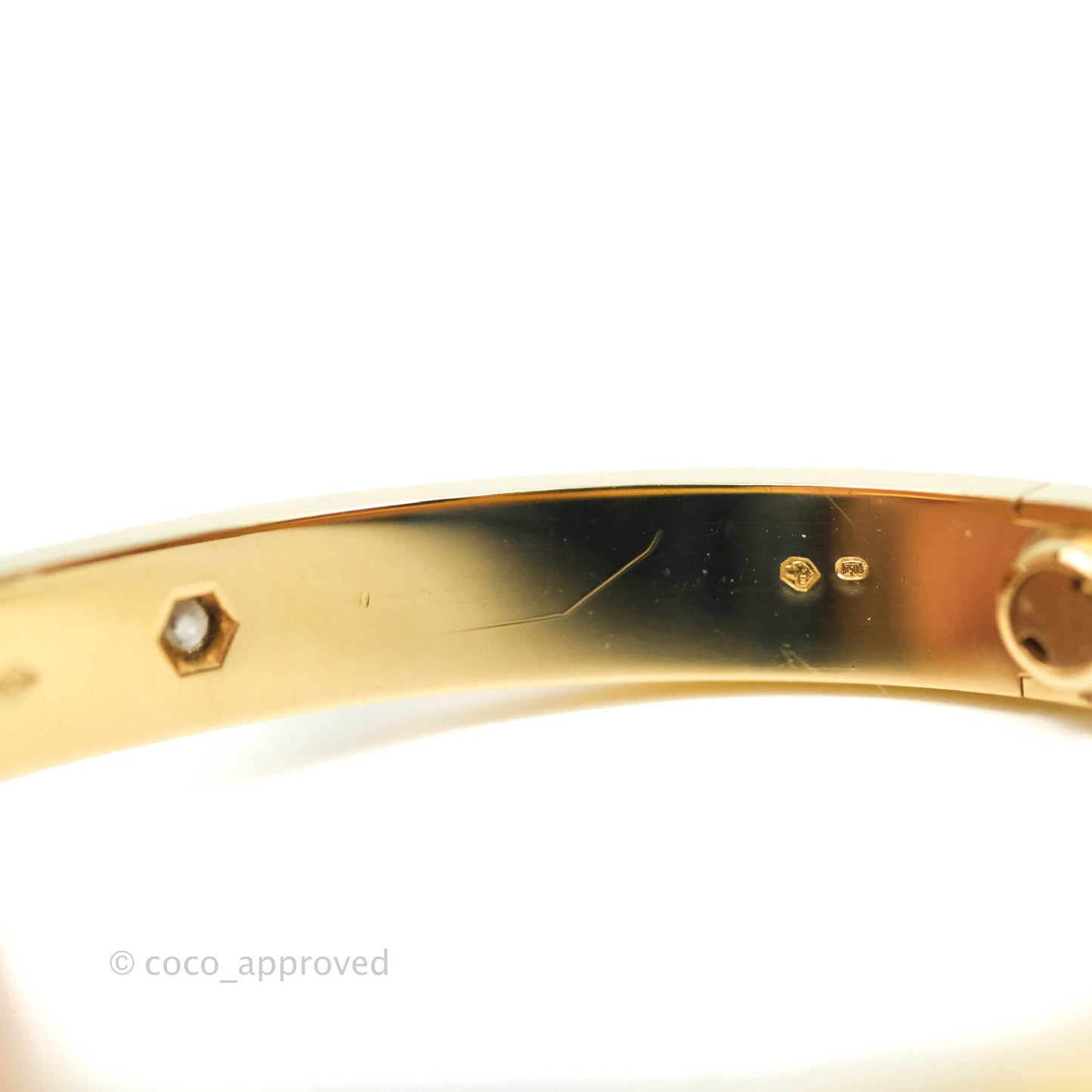 Cartier Love Bracelet 4 Diamond Yellow Gold