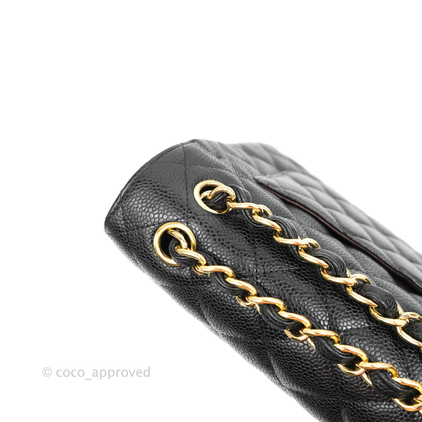 Chanel Jumbo Double Flap Black Caviar Gold Hardware⁣⁣