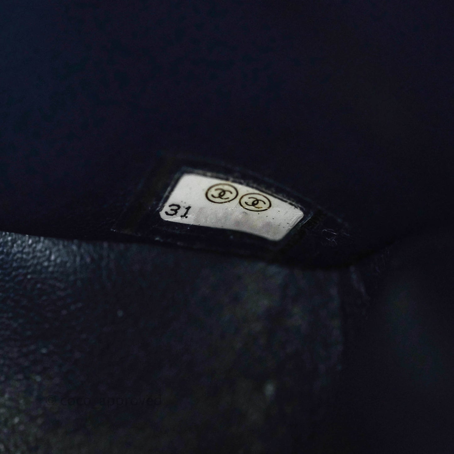 Chanel Classic Small S/M Flap Dark Blue Caviar Gold Hardware 21P