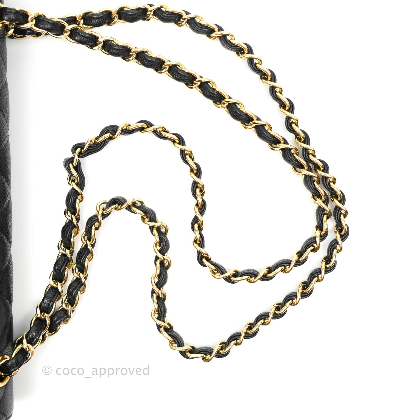 Chanel Jumbo Double Flap Black Caviar Gold Hardware⁣⁣