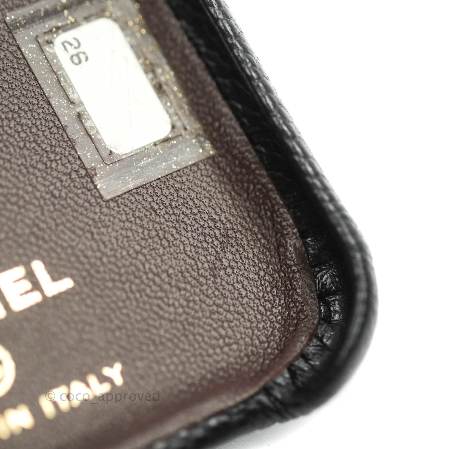 Chanel Quilted iPhone X Phone Case Black Caviar Gold Hardware