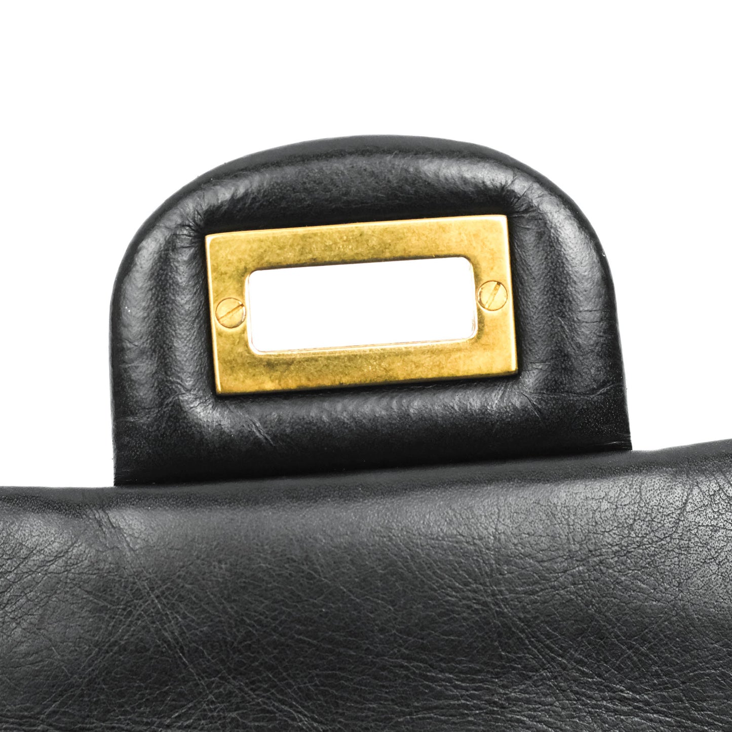 Chanel Reissue 226 Quilted Aged Calfskin Black Aged Gold Hardware