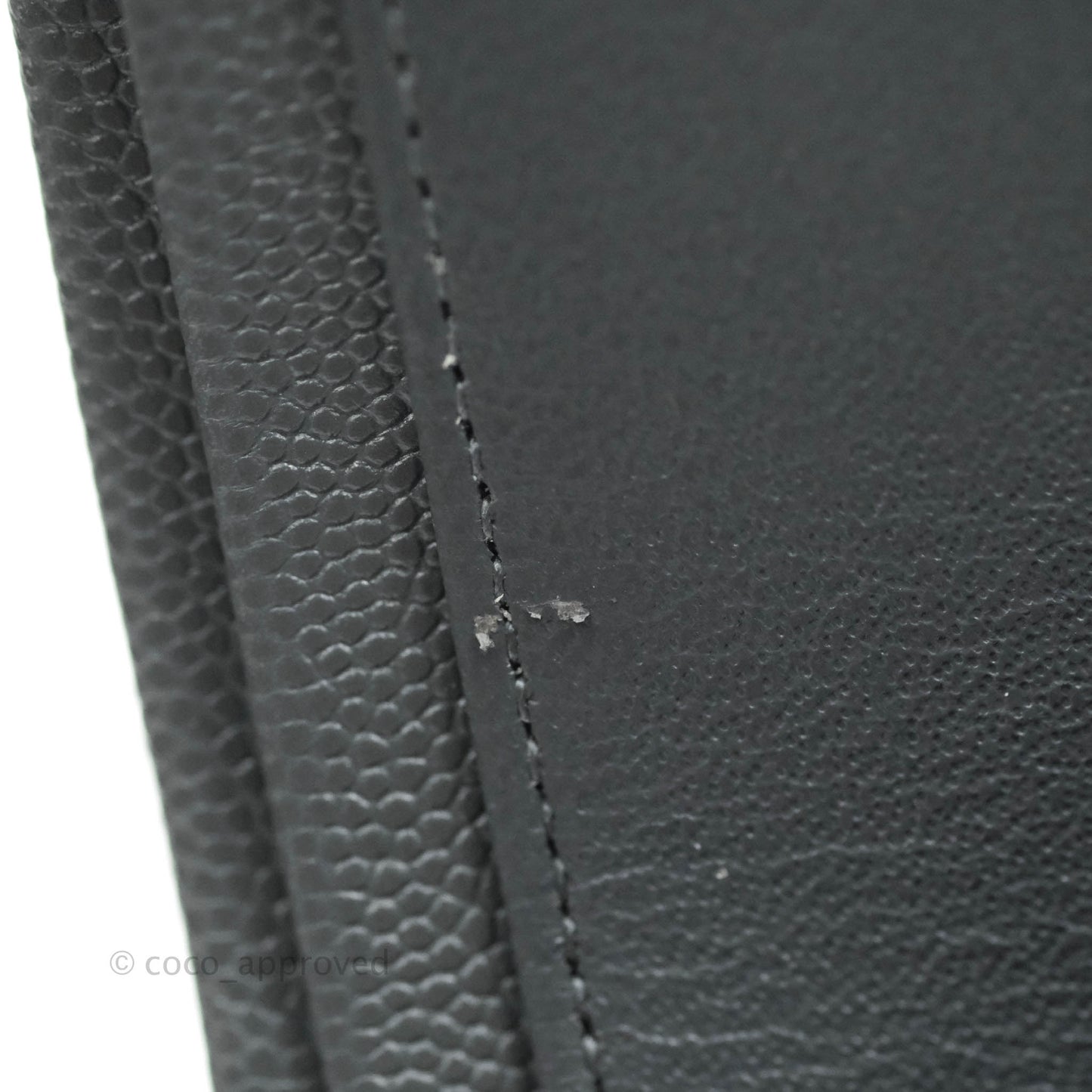 Chanel Classic M/L Medium Double Flap Grey Caviar Gold Hardware 18B (Private Sale Item)