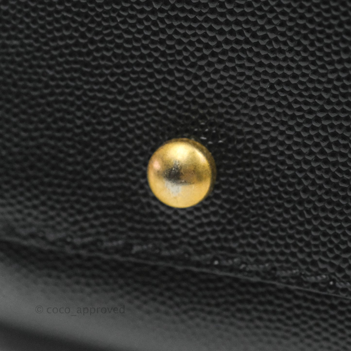 Chanel Small Studded Black Caviar Deauville Shopping Bag Aged Gold Hardware