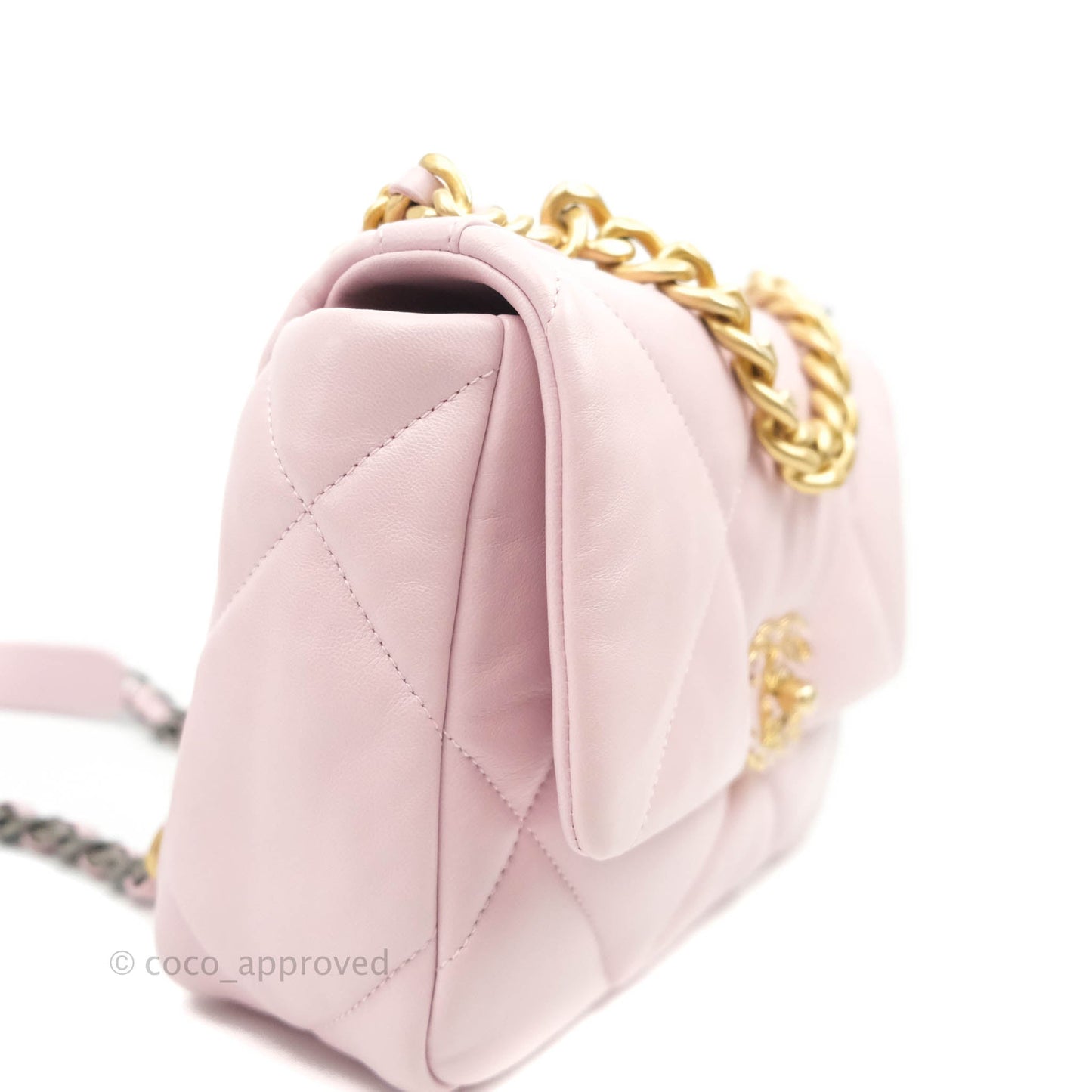 Chanel 19 Small Pink Lambskin Mixed Hardware