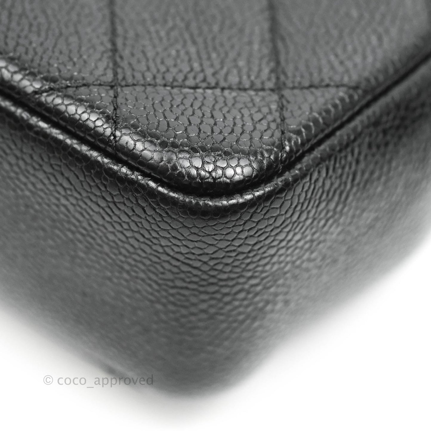 Chanel Quilted Mini Square Flap Bag So Black Caviar Incognito
