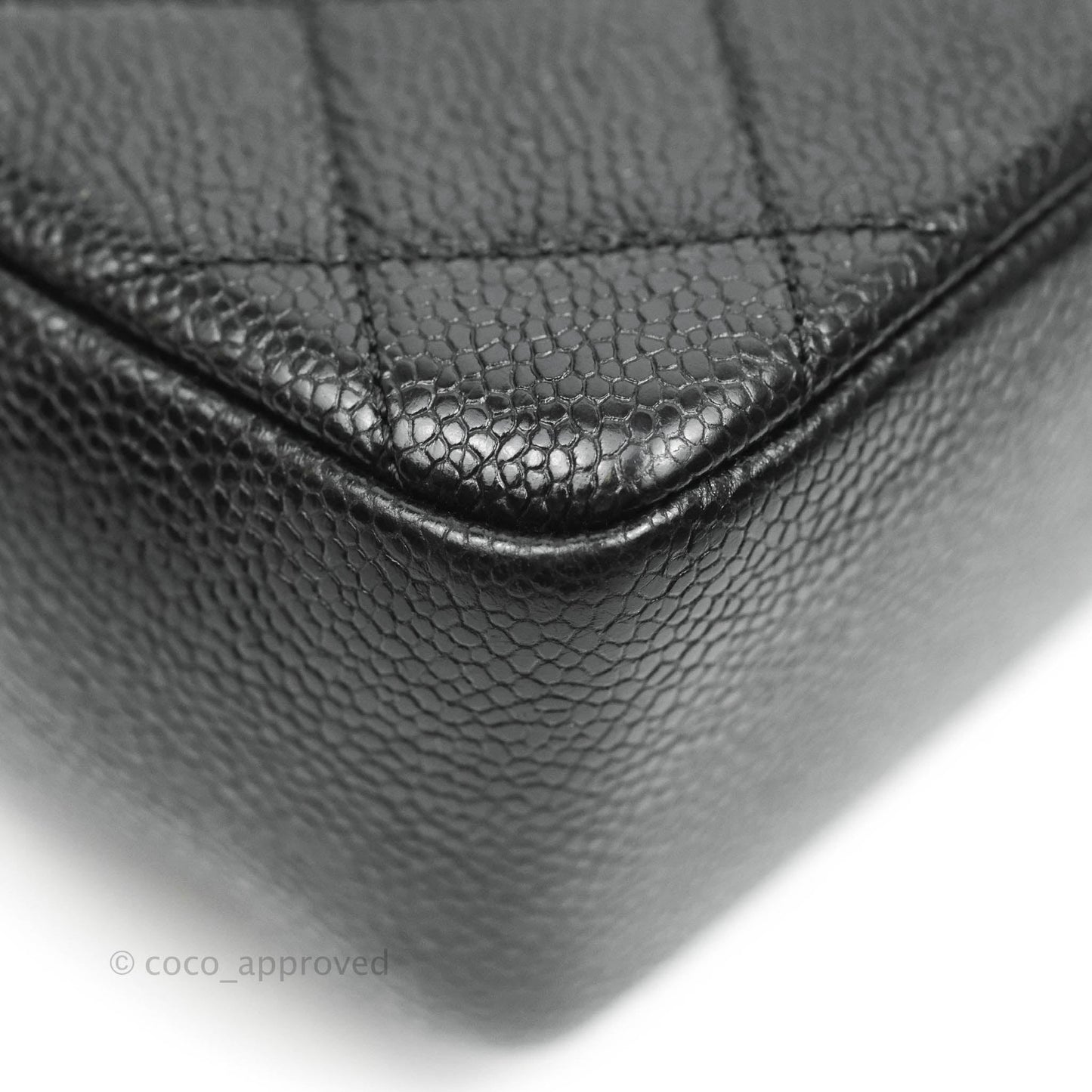Chanel Quilted Mini Square Flap Bag So Black Caviar Incognito