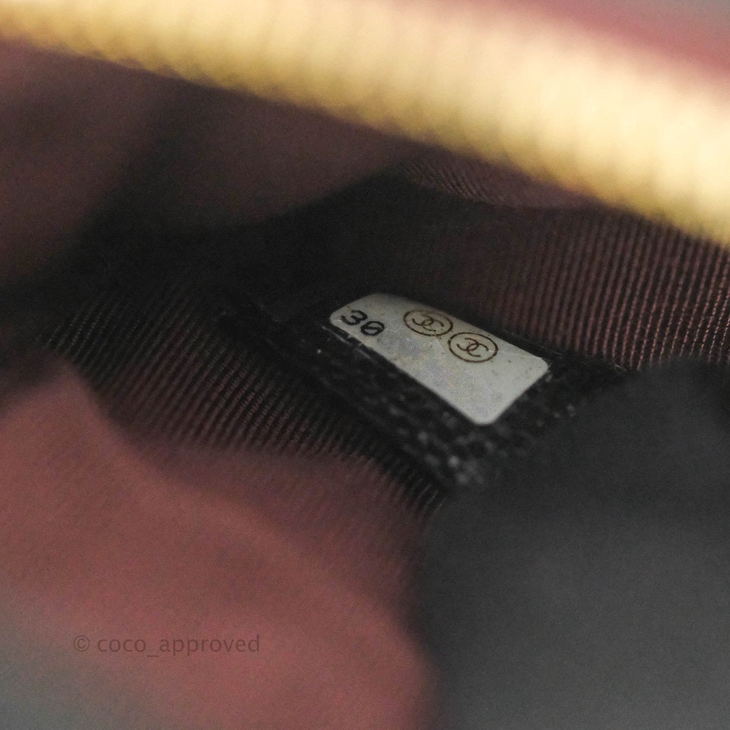Chanel Quilted Mini O Case Black Caviar Gold Hardware