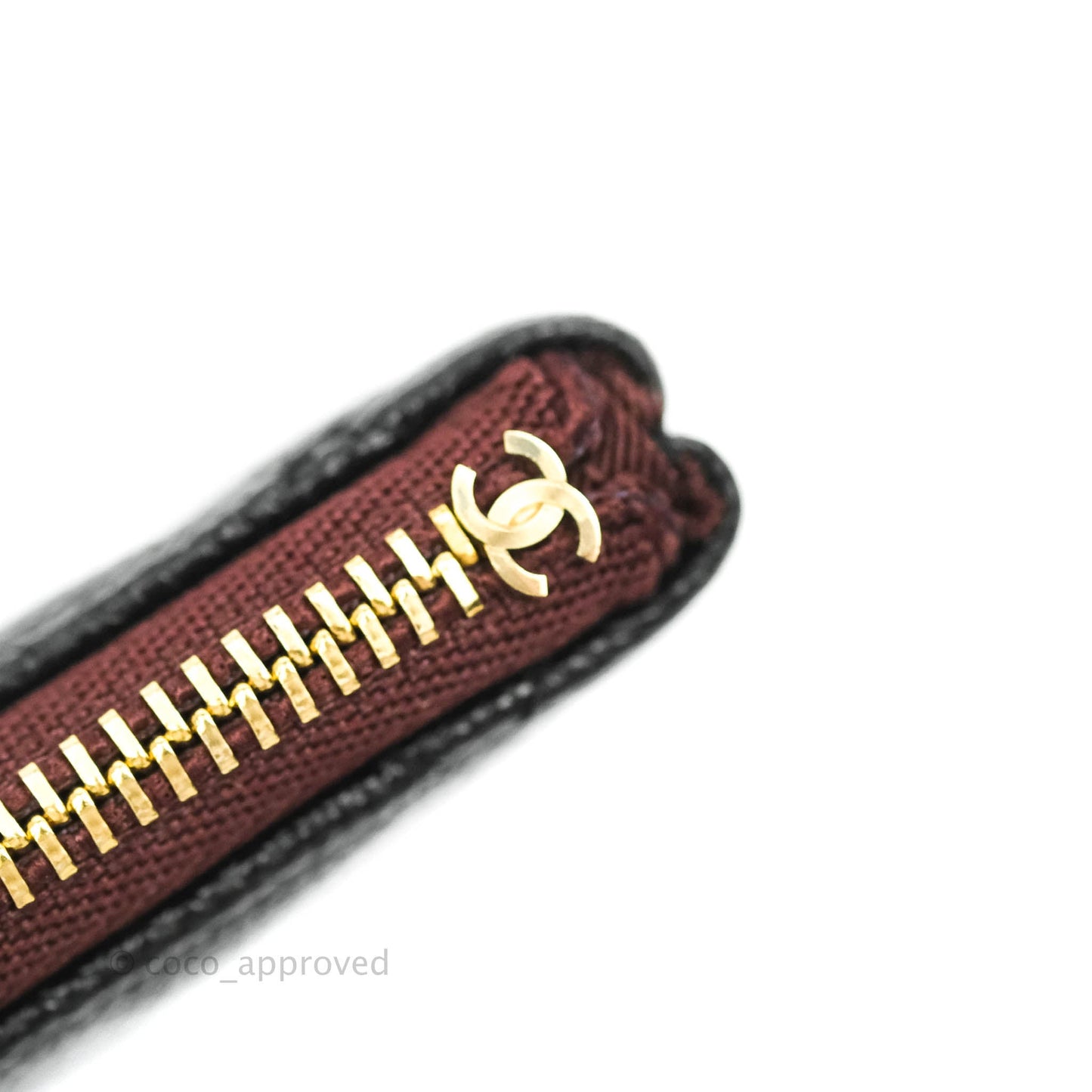 Chanel Quilted Mini O Case Black Caviar Gold Hardware